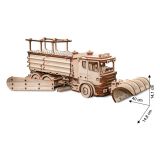 Eco Wood Art - Holz Modellbau Snowtruck Schneepflug 1:30 417 Teile