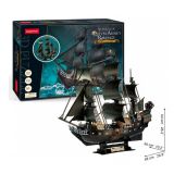Cubic Fun - 3D Puzzle Queen Annes Revenge Schiff Piratenschiff Blackbeard 1:95 LED