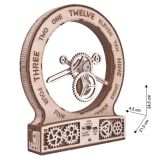 Wood Trick - Holz Modellbau Kinetic clock modern kinetische Uhr 157 Teile