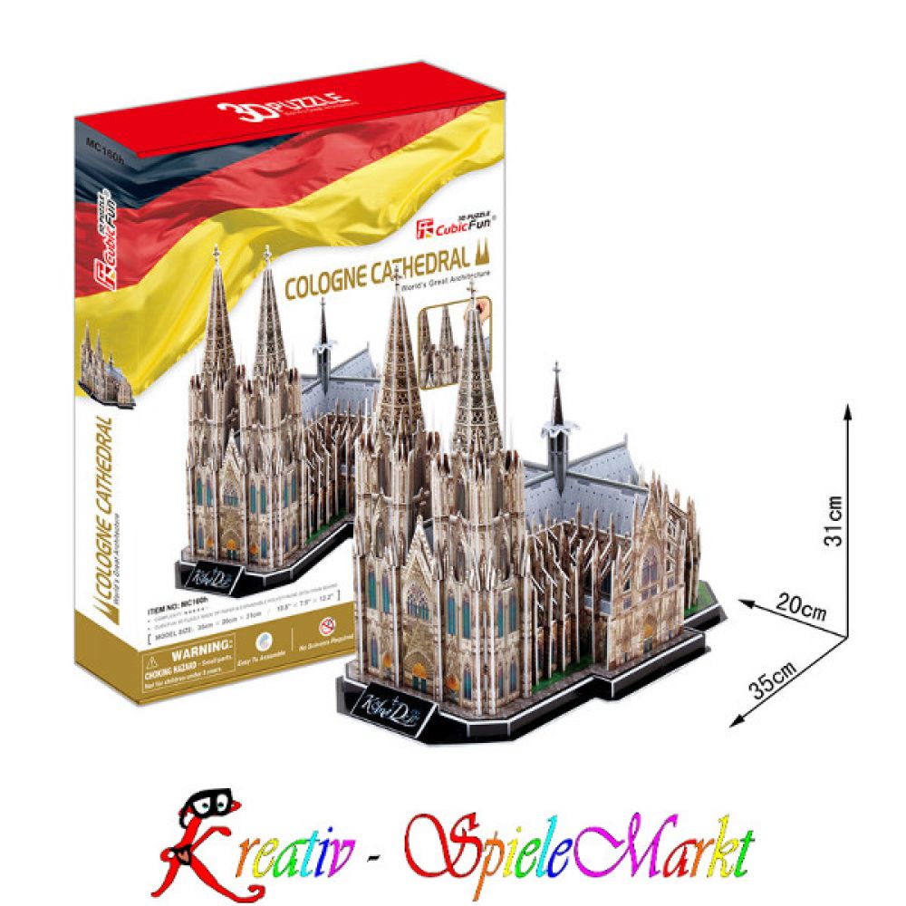 Wahl 3D Puzzle Kölner Dom B-Ware 2 Restposten Köln Kathedrale Cubic Fun 
