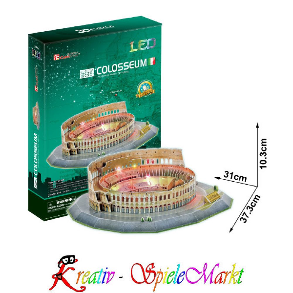 Cubic Fun 3D Puzzle Colosseum Kolosseum Rom Italien mit LED