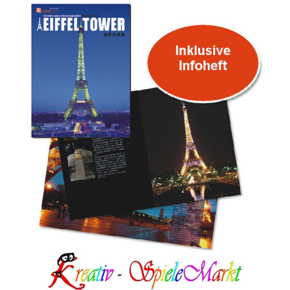 3D Puzzle La Tour Eiffel Eiffelturm Paris Frankreich Groß Cubic Fun 