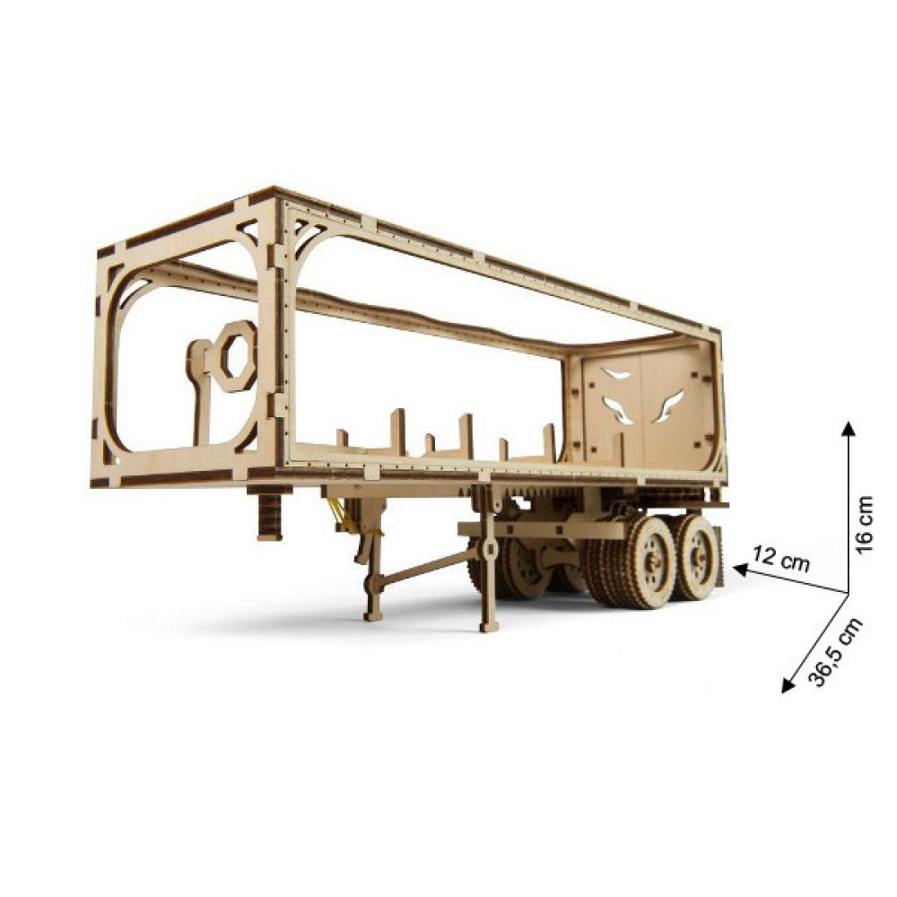 Ugears Lastwagen Anhänger Set LKW Trailer Modellbausatz Holzmodell 