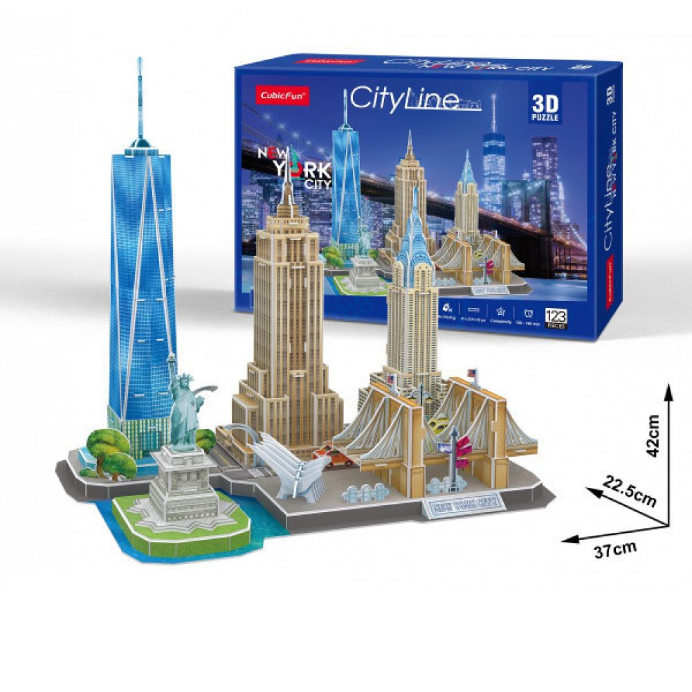 Cubic Fun 3D Puzzle Stadtansicht City Line New York KreativSpieleMarkt Spiel mal wieder
