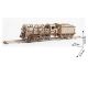 Ugears - Holz Modellbau Steam Locomotive Dampflokomotive mit Tender 443 Teile