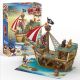 Cubic Fun - 3D Puzzle Pirate Treasure Ship Piratenschiff Schatzschiff
