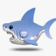 Dodoland Eugy - 3D Puzzle Bastelset Shark Hai